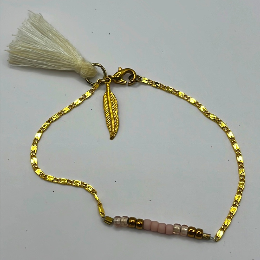Function & Fringe gold plated bracelet